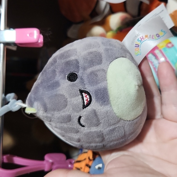 Squishmallow Xander Squishmallow Clip Dino Bag Keychain - Picture 1 of 5